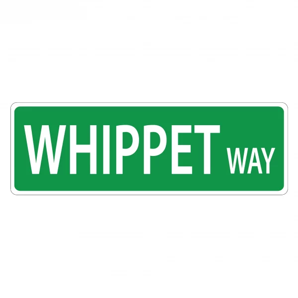 Whippet Street Sign