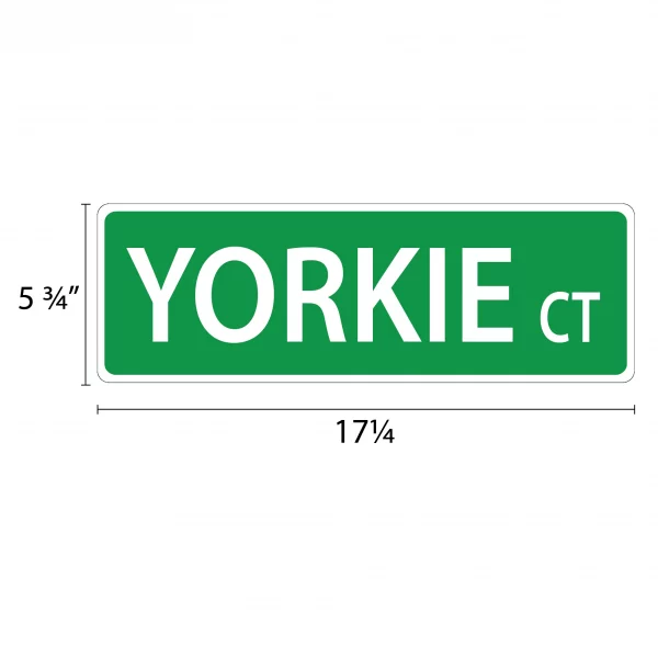Yorkie Street Sign - Image 2