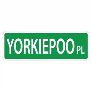 Yorkiepoo Street Sign