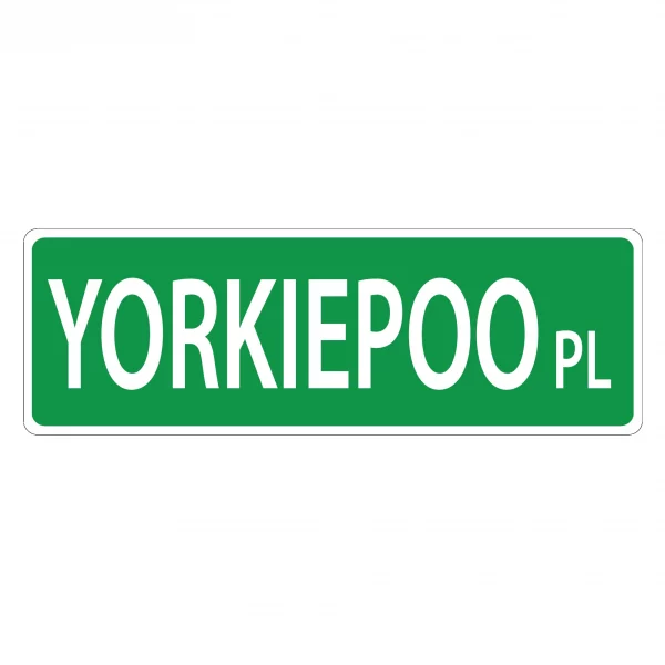 Yorkiepoo Street Sign