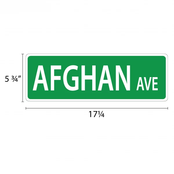 Afghan Street Sign - Image 2