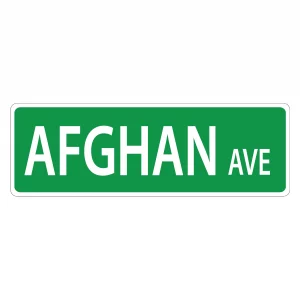 Afghan Street Sign
