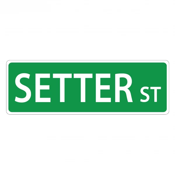 Setter Street Sign