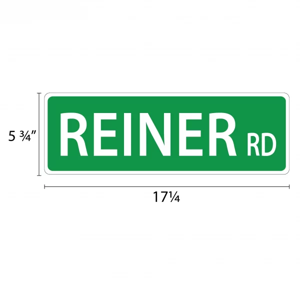 Reiner Street Sign - Image 2