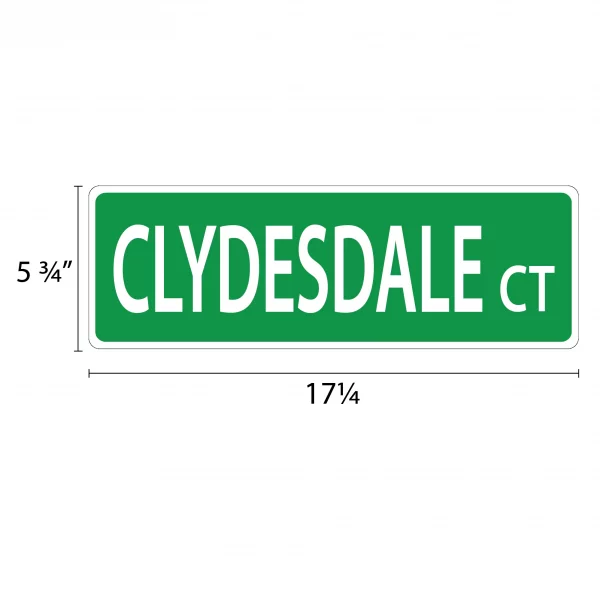 Clydesdale Street Sign - Image 2
