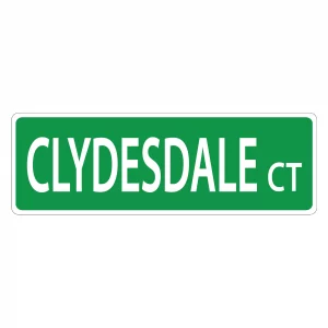 Clydesdale Street Sign