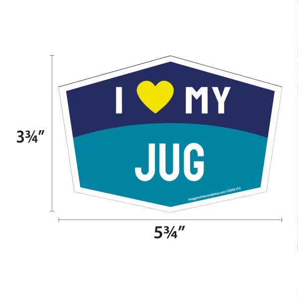 I Love My Jug Hexagon Shaped Magnet - Image 2