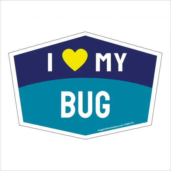 I Love My Bug Hexagon Shaped Magnet