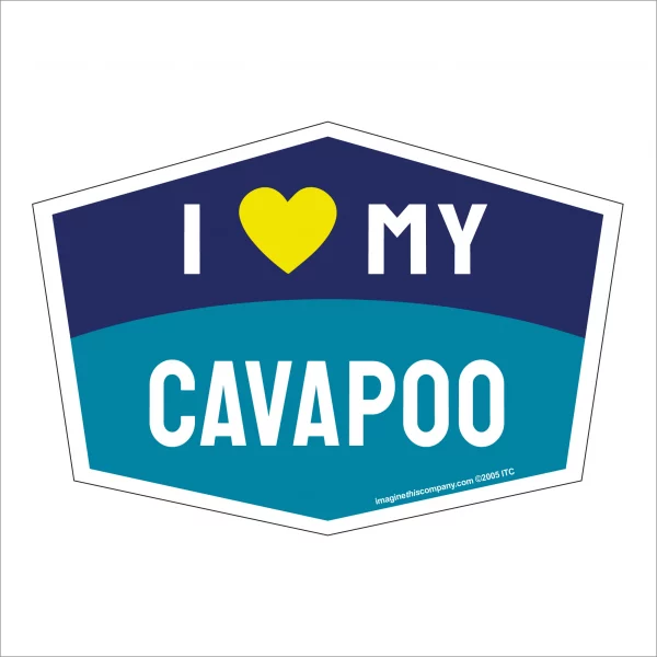 I Love My Cavapoo Hexagon Shaped Magnet