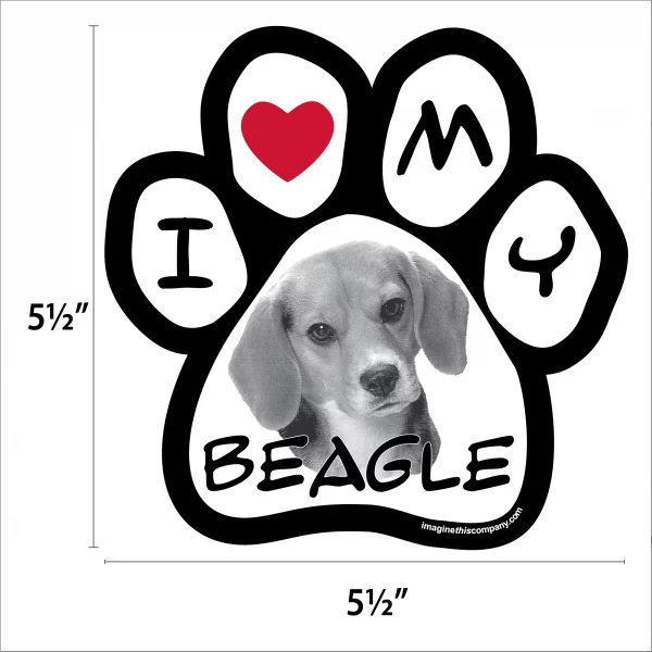 Beagle Photo Paw Magnet - Image 2