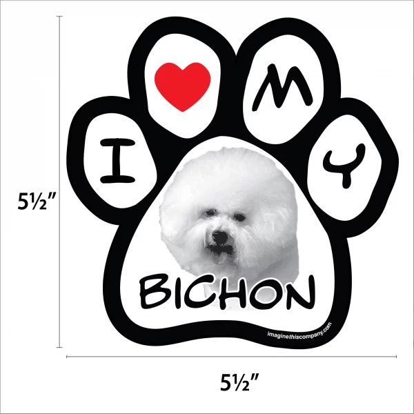 Bichon Photo Paw Magnet - Image 2