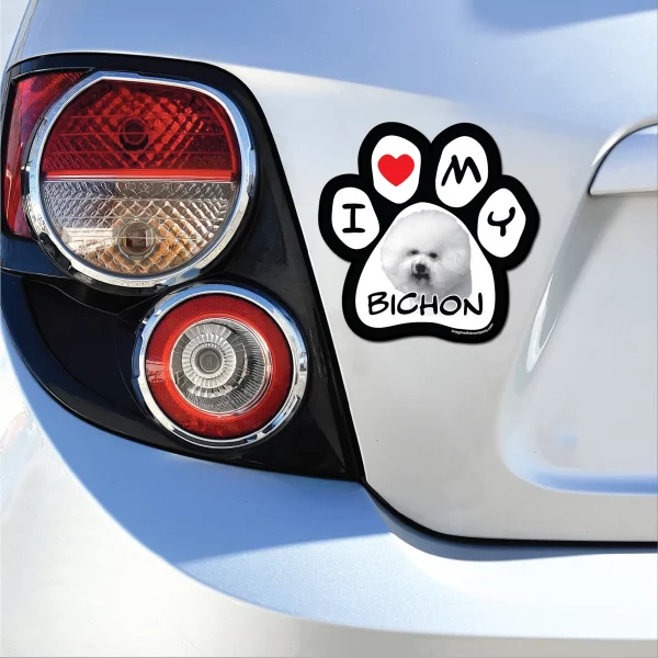 Bichon Photo Paw Magnet - Image 3