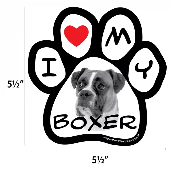 Boxer Photo Paw Magnet - Image 2