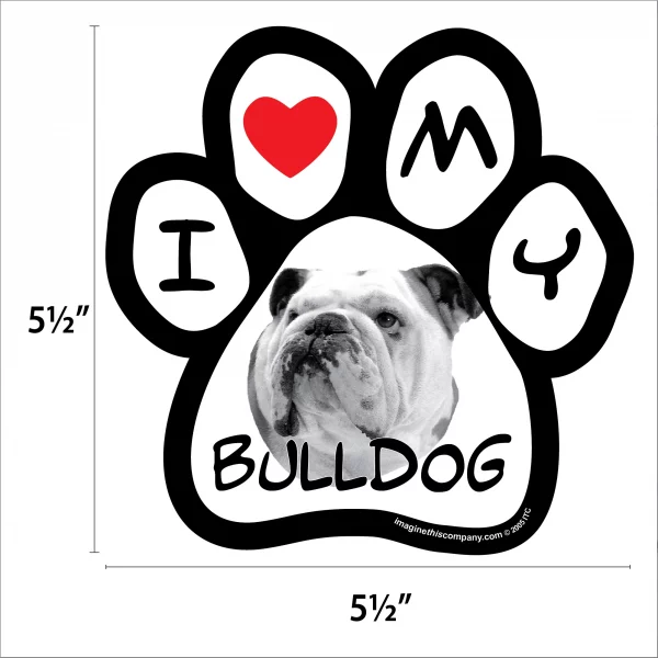 Bulldog Photo Paw Magnet - Image 2