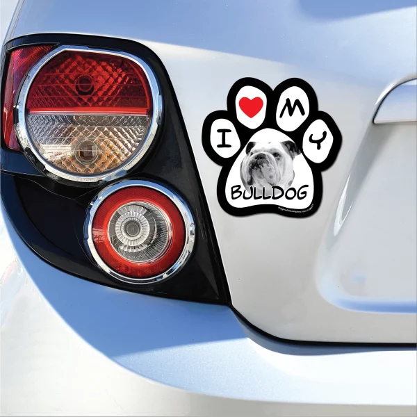 Bulldog Photo Paw Magnet - Image 3
