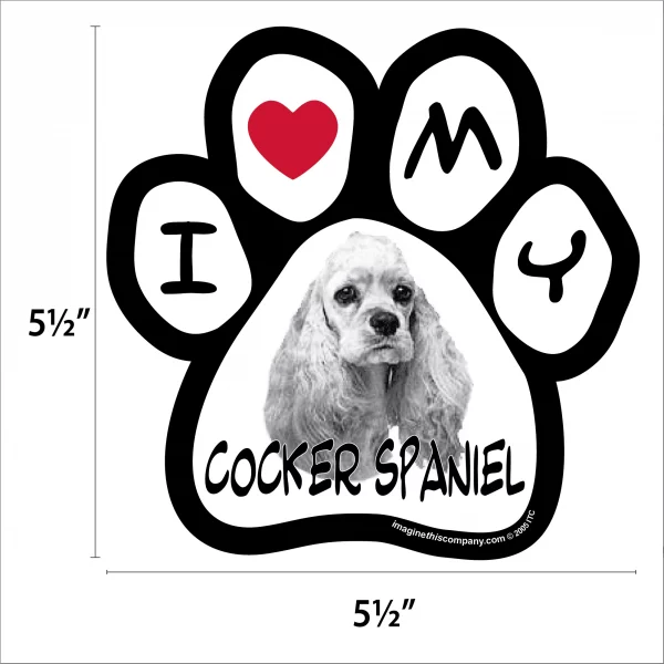 Cocker Spaniel Photo Paw Magnet - Image 2