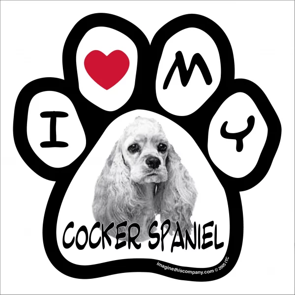 Cocker Spaniel Photo Paw Magnet