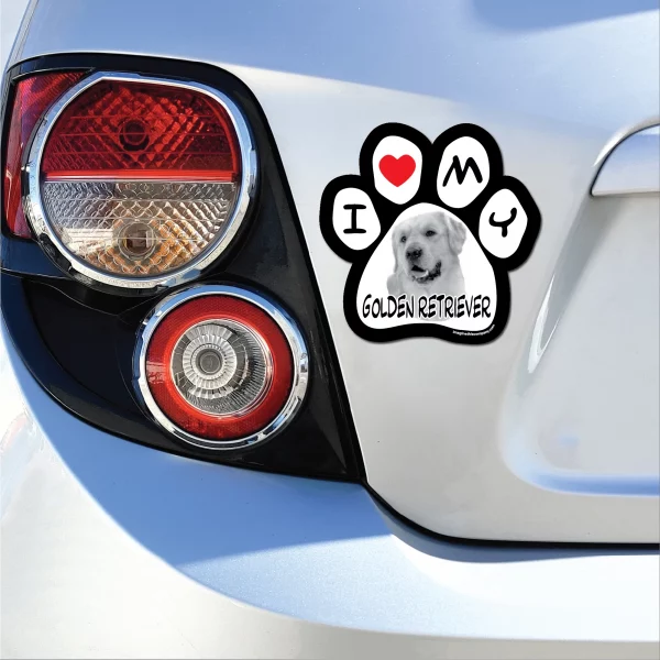 Golden Retriever Photo Paw Magnet - Image 3