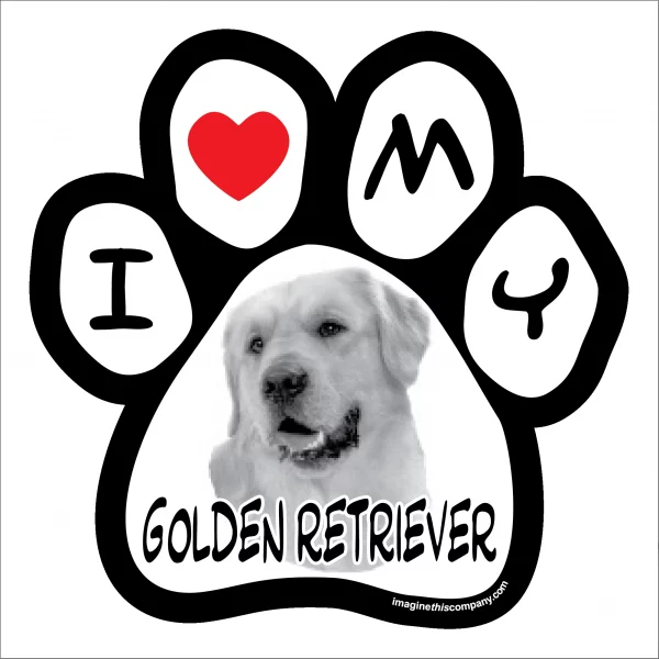 Golden Retriever Photo Paw Magnet