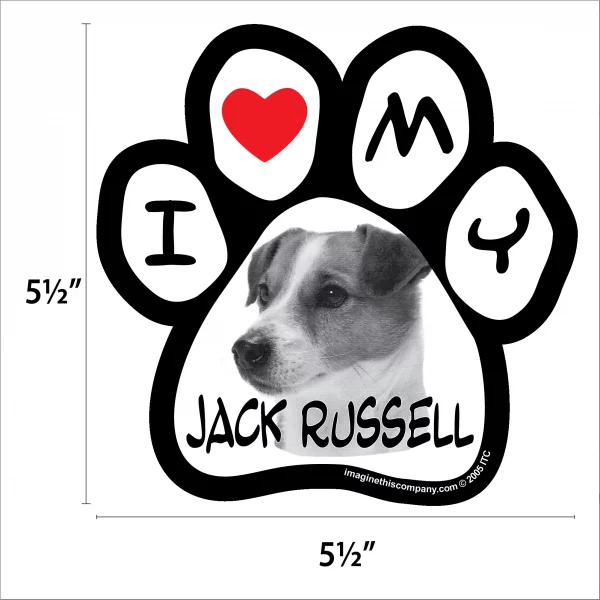 Jack Russell Photo Paw Magnet - Image 2