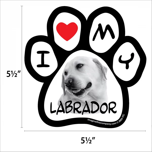 Labrador Photo Paw Magnet - Image 2