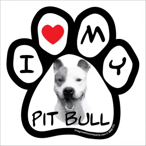 Pit Bull Photo Paw Magnet