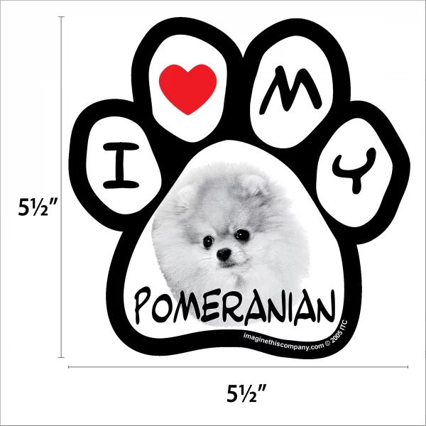 Pomeranian Photo Paw Magnet - Image 2