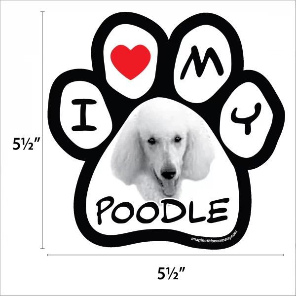 Poodle Photo Paw Magnet - Image 2