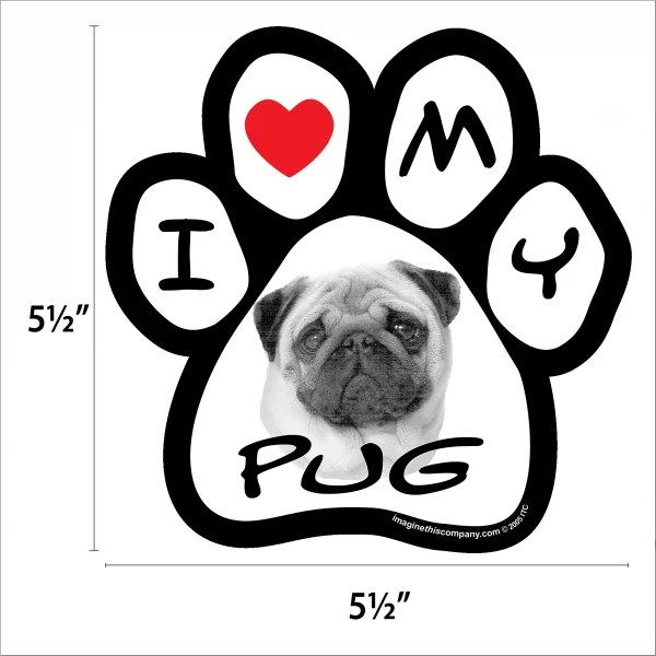 Pug Photo Paw Magnet - Image 2