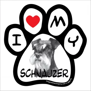 Schnauzer Photo Paw Magnet