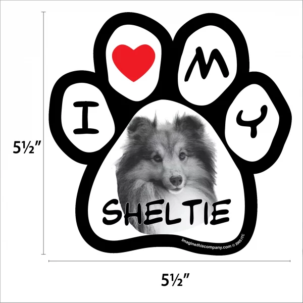 Sheltie Photo Paw Magnet - Image 2