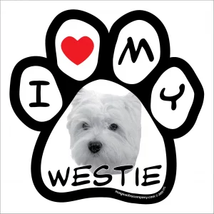 Westie Photo Paw Magnet