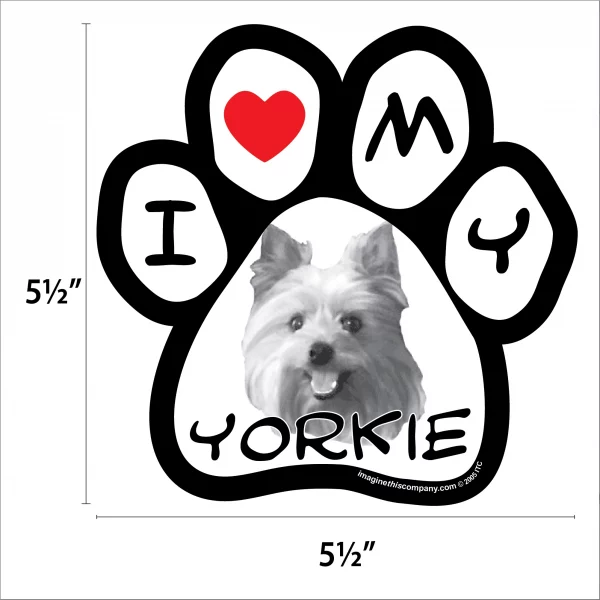 Yorkie Photo Paw Magnet - Image 2