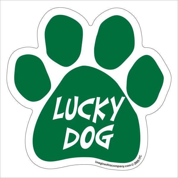 Lucky Dog Irish Paw Magnet