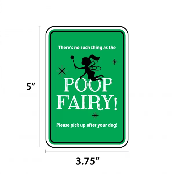 There's No Such Thing as the Poop Fairy Mini Garden Sign - Image 2