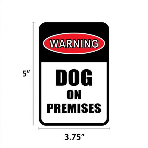 Warning - Dog on Premises Mini Garden Sign - Image 2