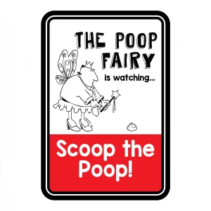 Phil The Poop Fairy is Watching Mini Garden Sign