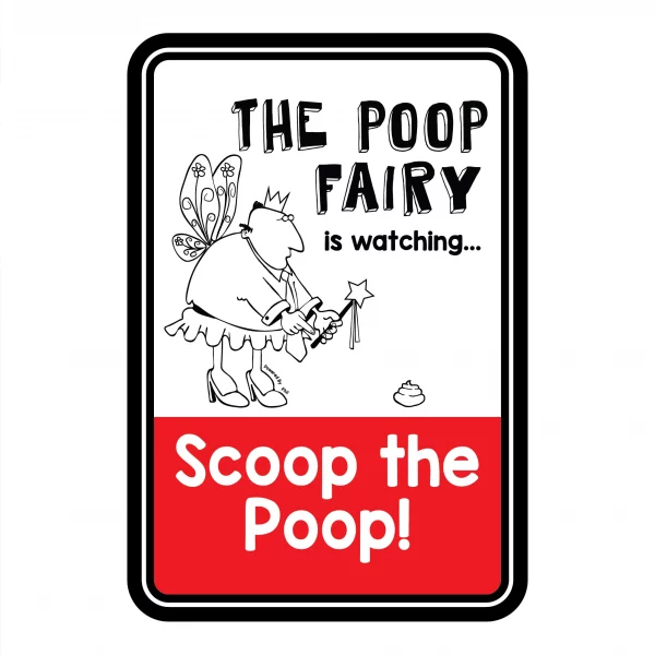 Phil The Poop Fairy is Watching Mini Garden Sign