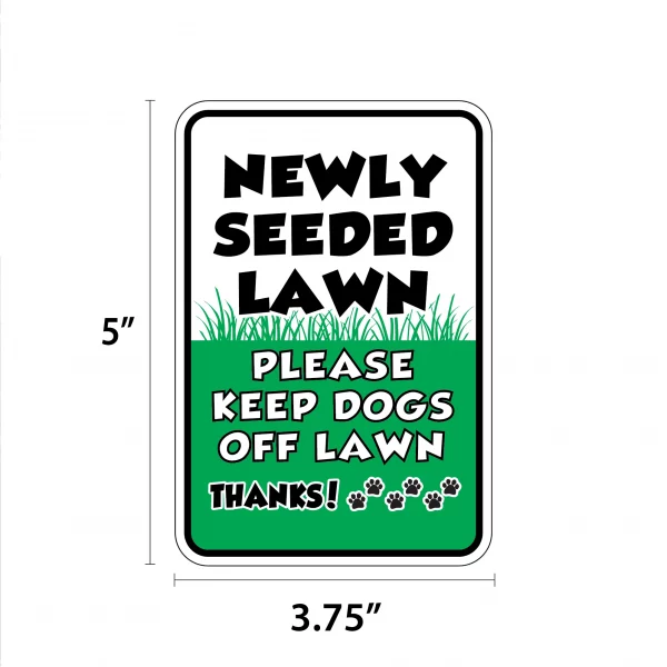Newly Seeded Lawn Mini Garden Sign - Image 2