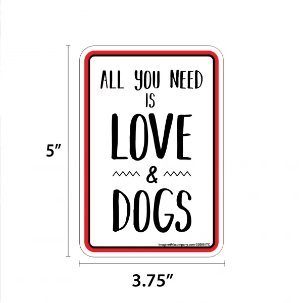 All You Need is Love And Dogs Mini Garden Sign - Image 2