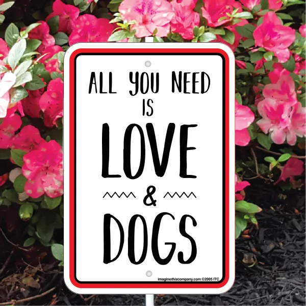 All You Need is Love And Dogs Mini Garden Sign - Image 3