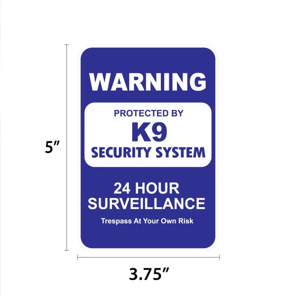 K9 Security System Mini Garden Sign - Image 2