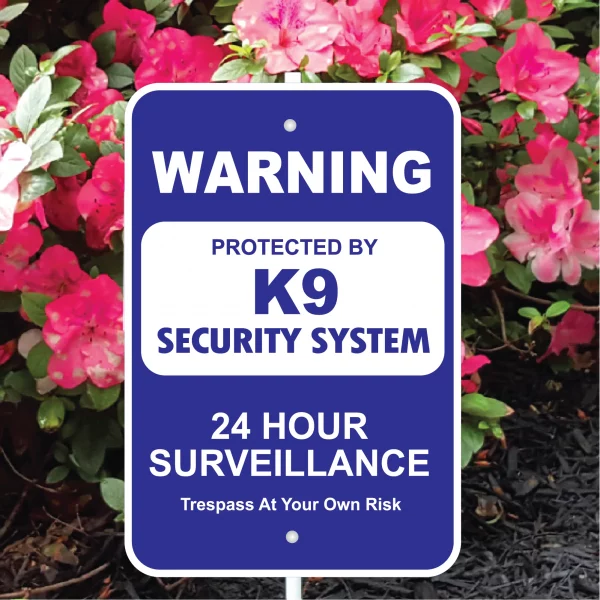 K9 Security System Mini Garden Sign - Image 3