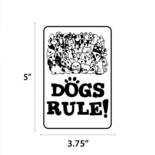 Dogs Rule Mini Garden Sign - Image 2