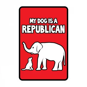 My Dog Is a Republican Mini Garden Sign