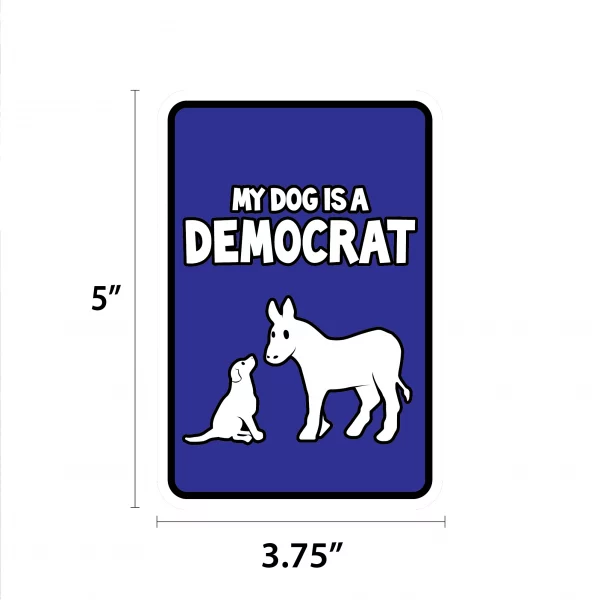 My Dog Is A Democrat Mini Garden Sign - Image 2