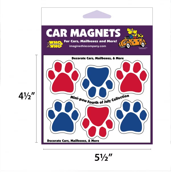 4th of July Mini Paws Magnets - Image 2