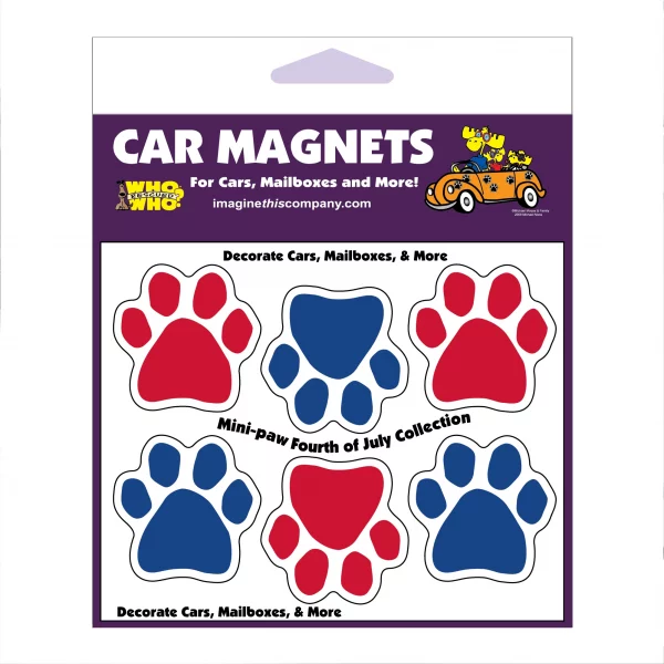 4th of July Mini Paws Magnets