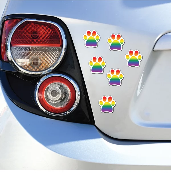 Rainbow Pride Mini Paws Magnets - Image 3
