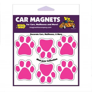 Pink Mini Paws Magnets